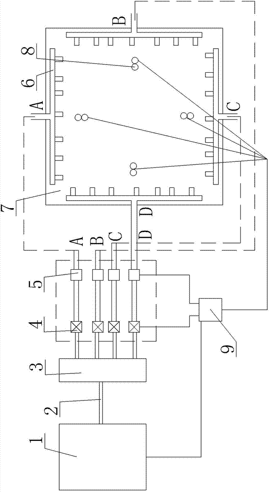 Steam fog device for high-voltage electrical equipment artificial pollution laboratory