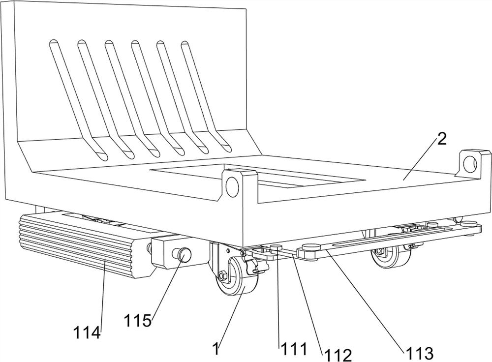 Coal mine transport vehicle capable of being braked and facilitating feeding and discharging