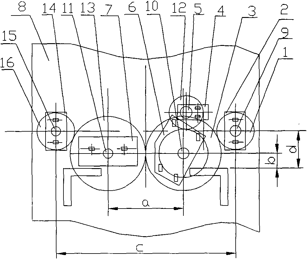 Drawing transmission device of spinning frame