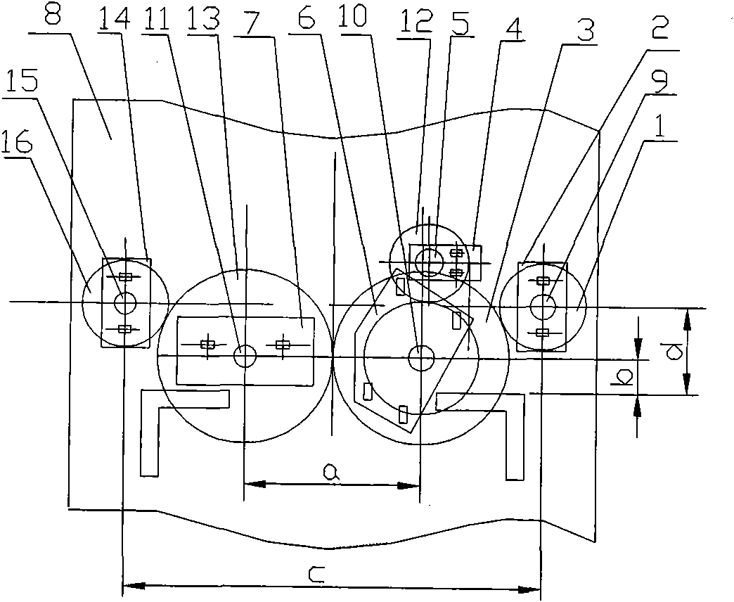 Drawing transmission device of spinning frame