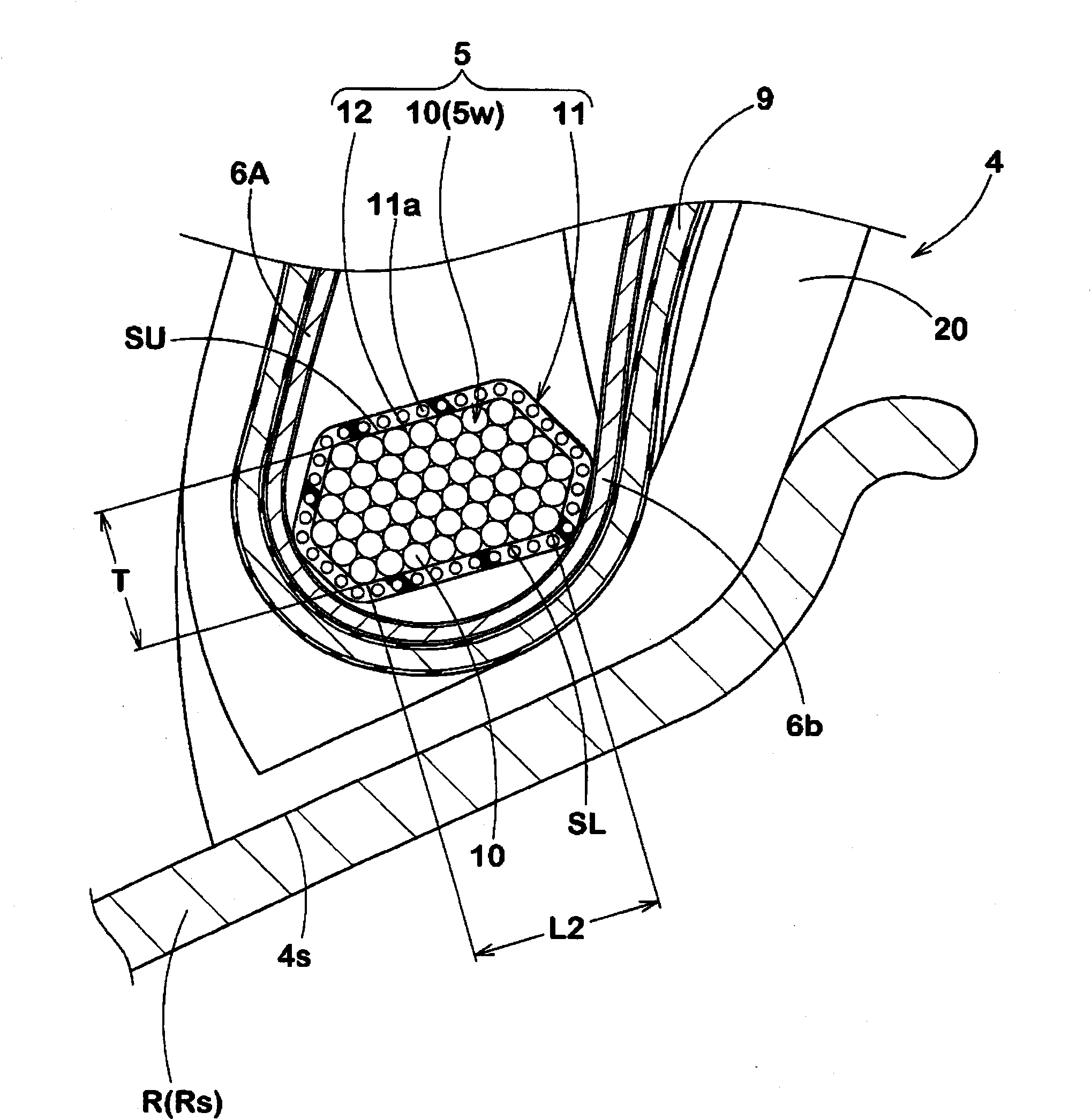 Heavy duty pneumatic tire