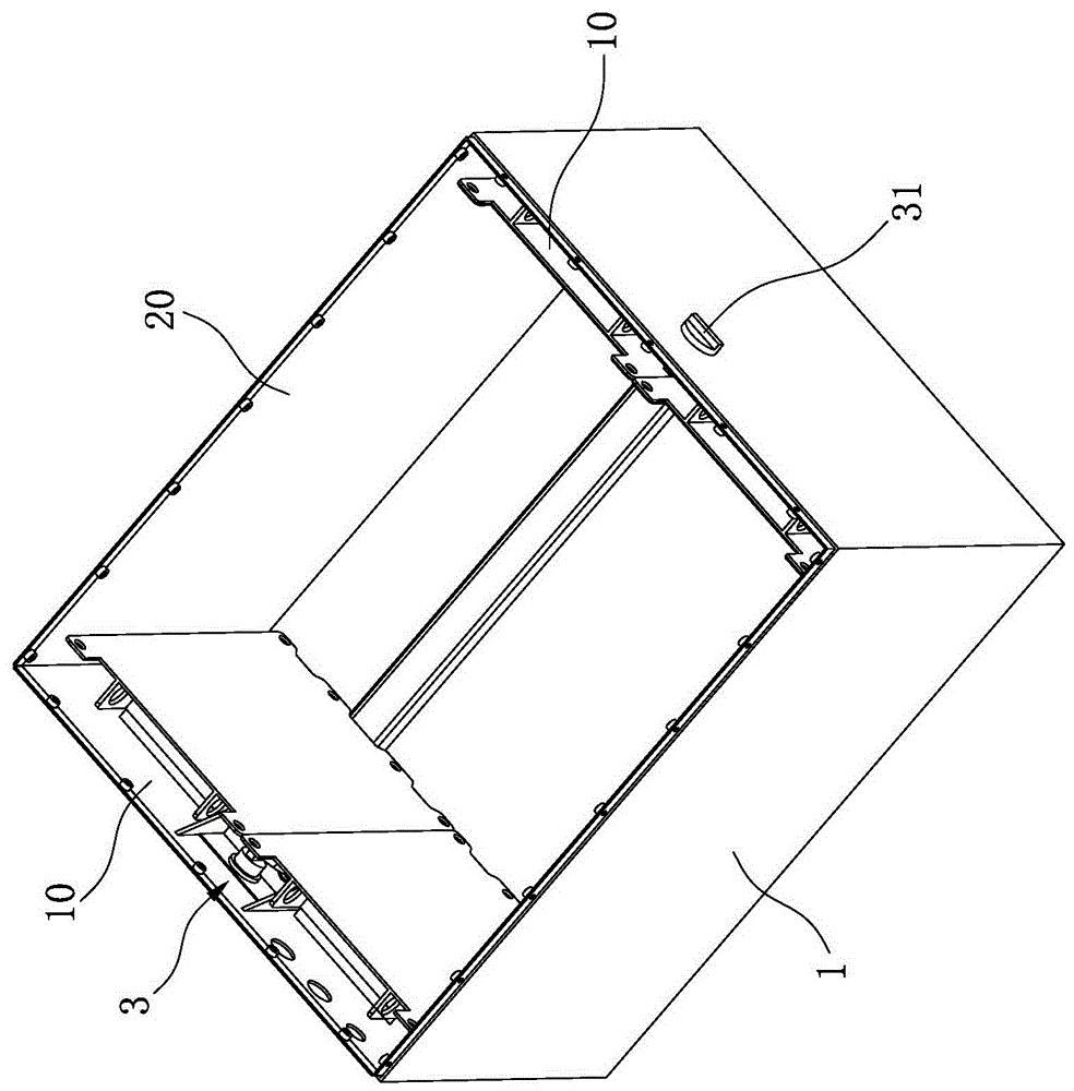Battery box with hidden-type lifting tools