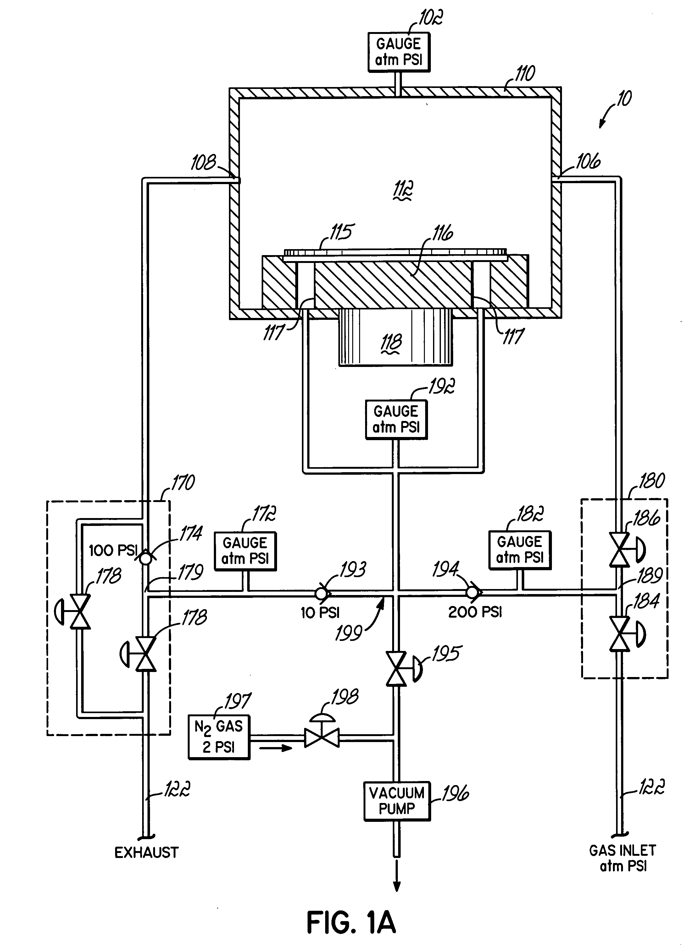 Method and apparatus for clamping a substrate in a high pressure processing system