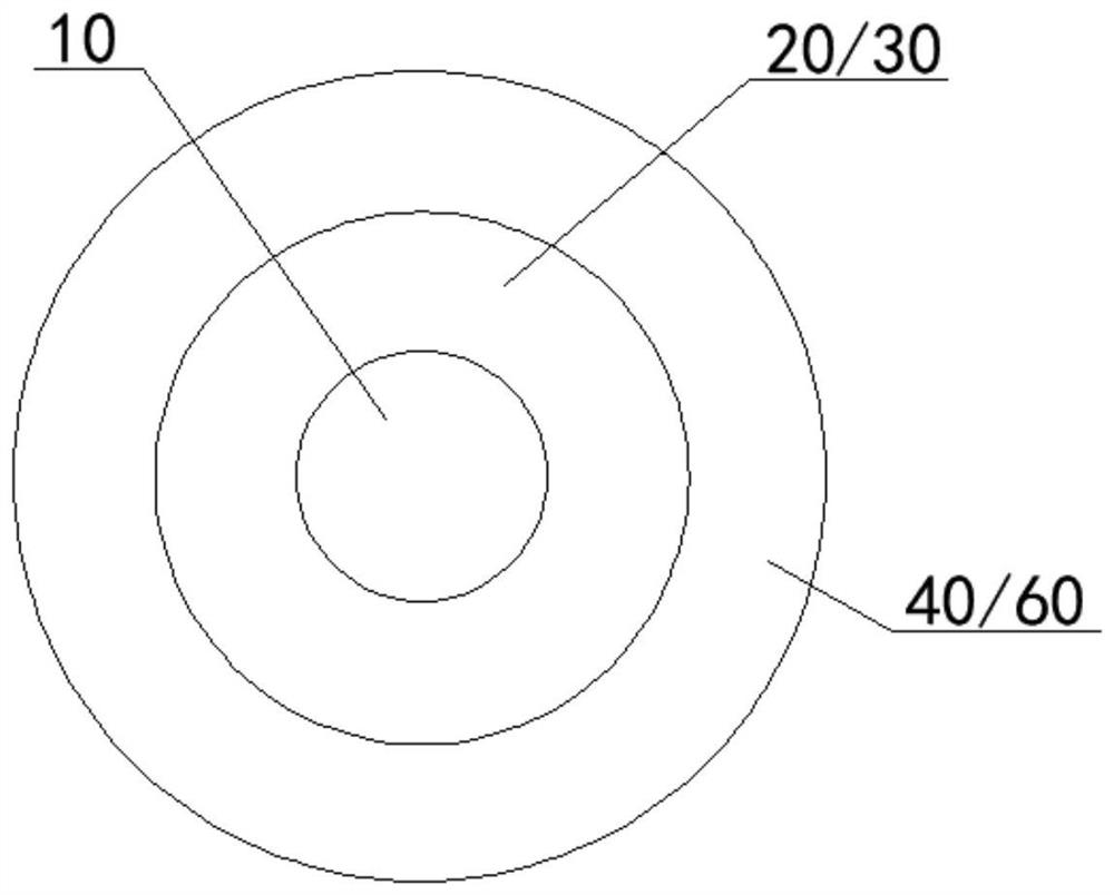 Repair structure and repair method for underwater foundation structure scour pit