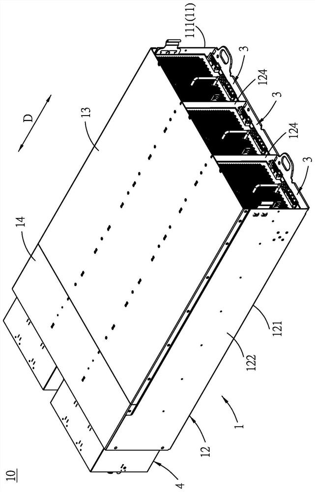 Folding type wire arrangement frame and server with folding type wire arrangement frame