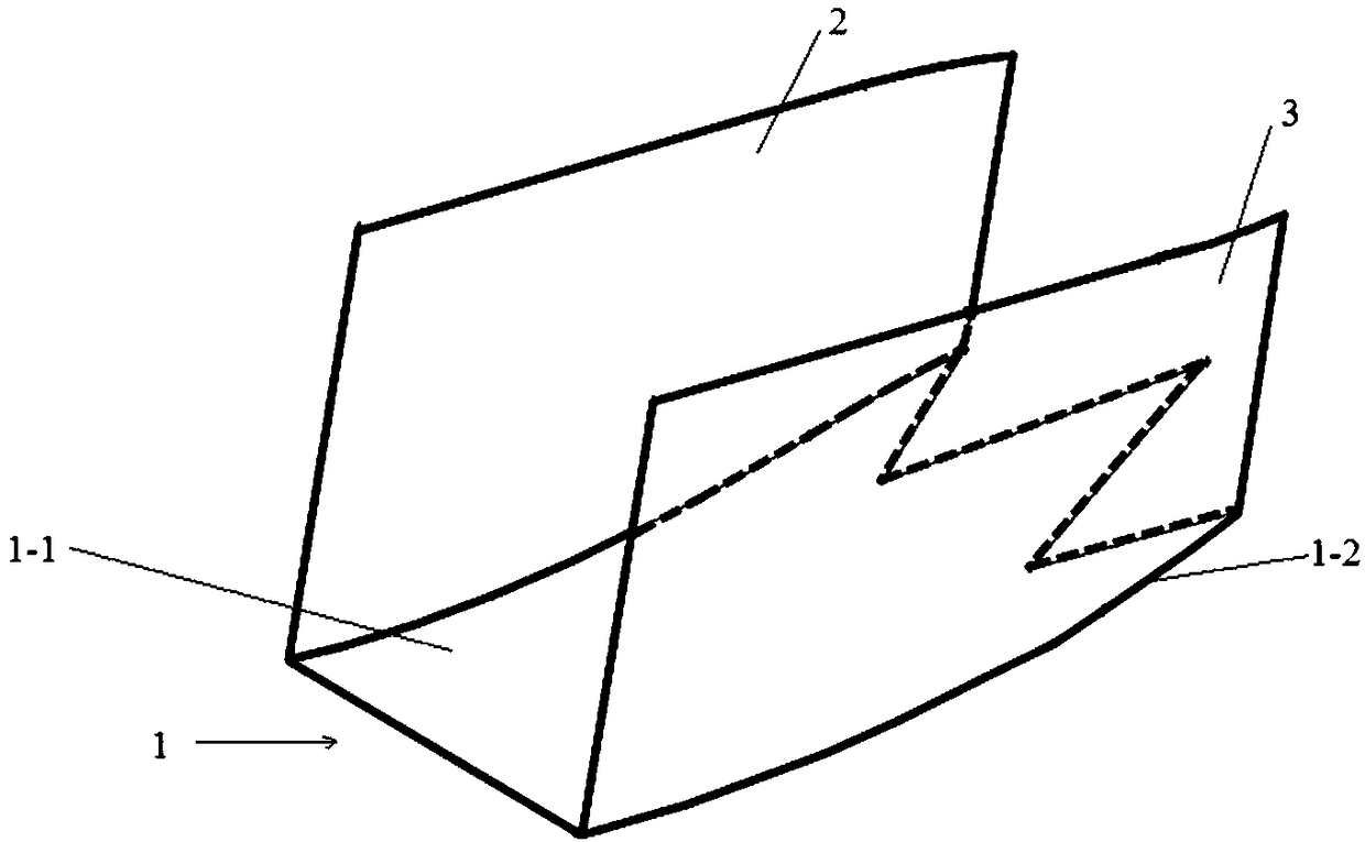 The deflected nose sill used for flood discharge of high arch dam body