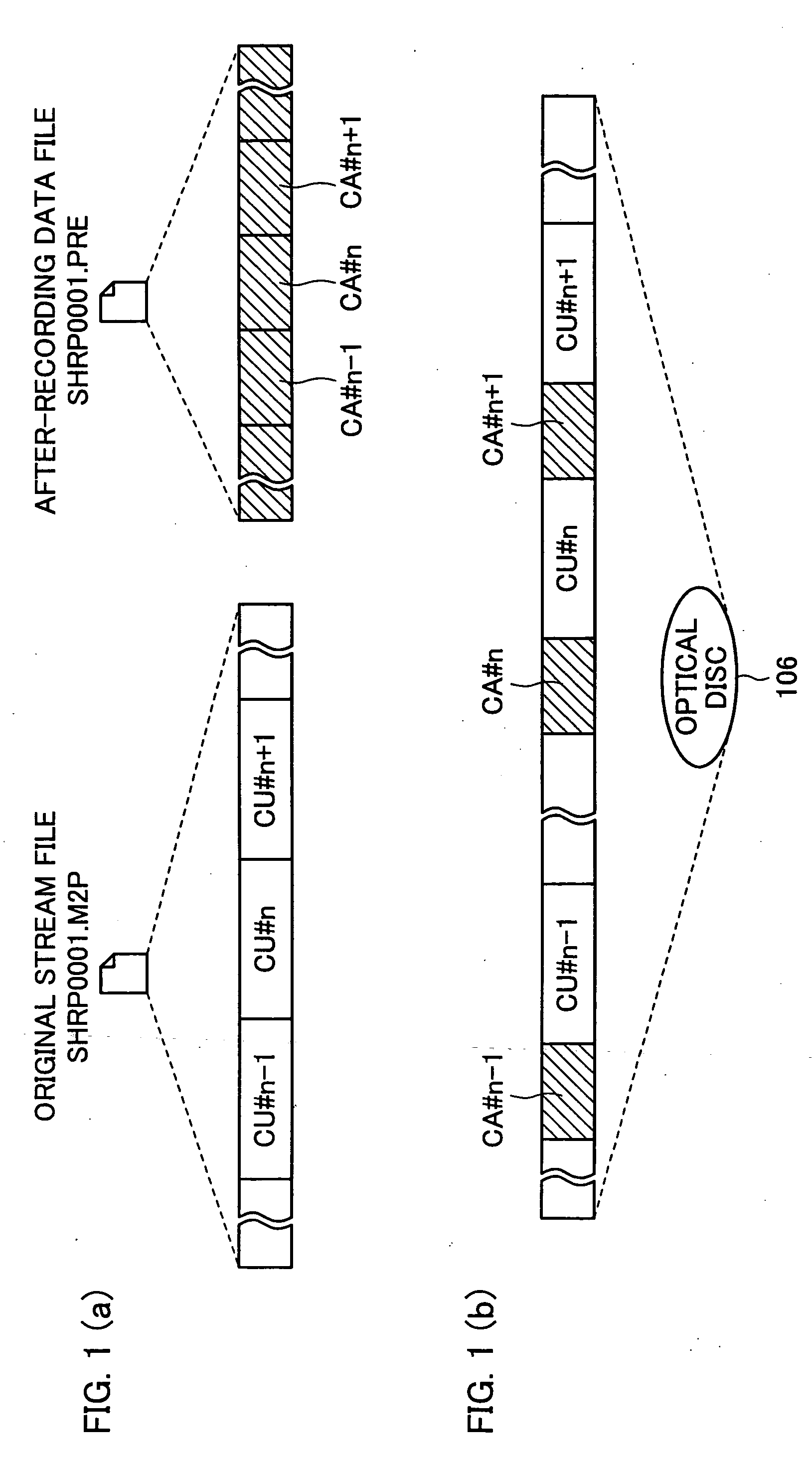 Av data recording method, av recording device, data recording medium, program and program recording medium