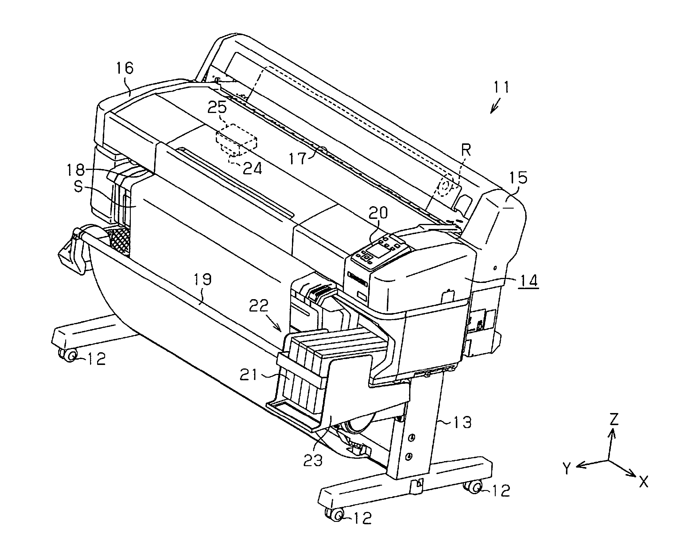 Liquid holding container