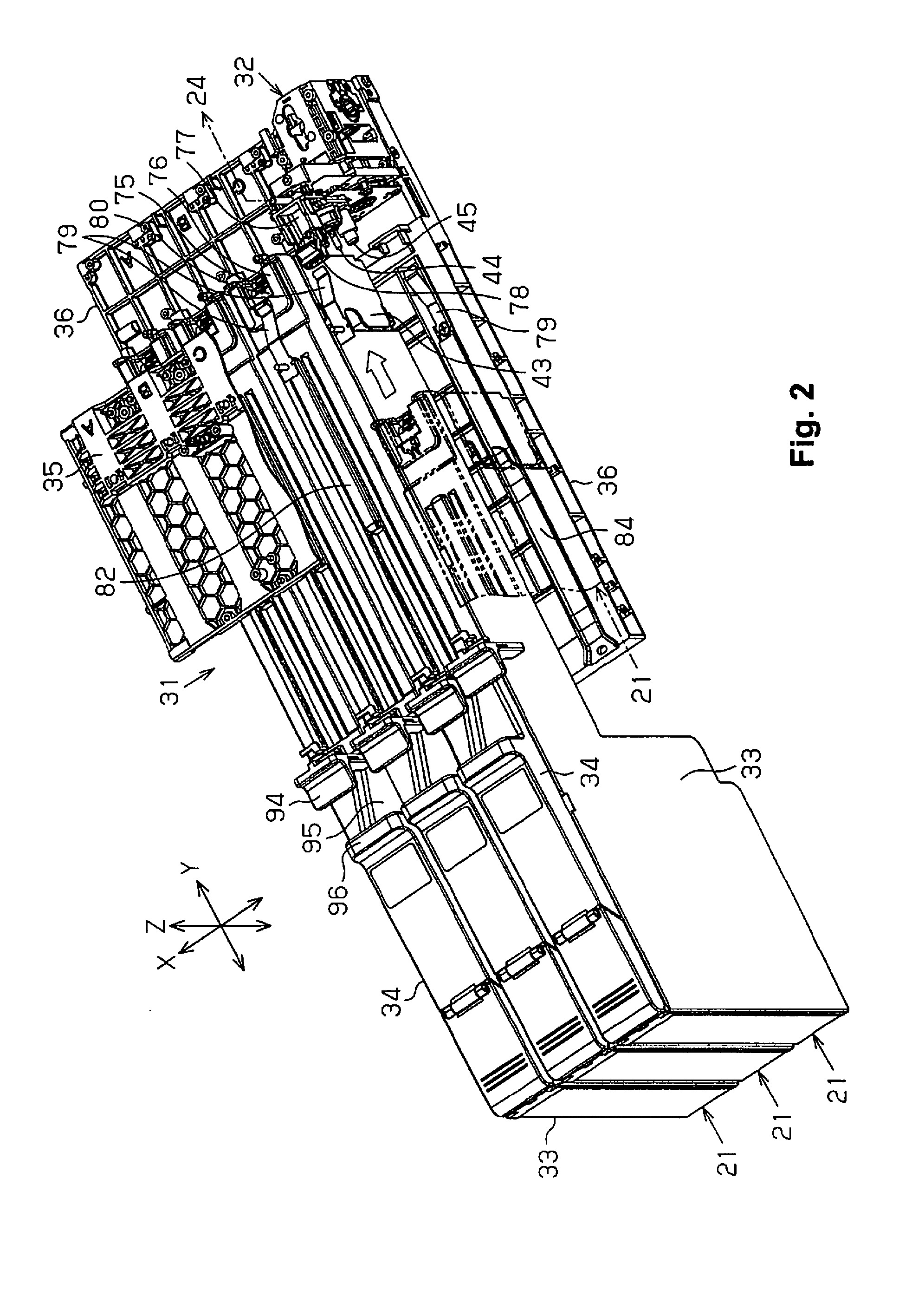 Liquid holding container