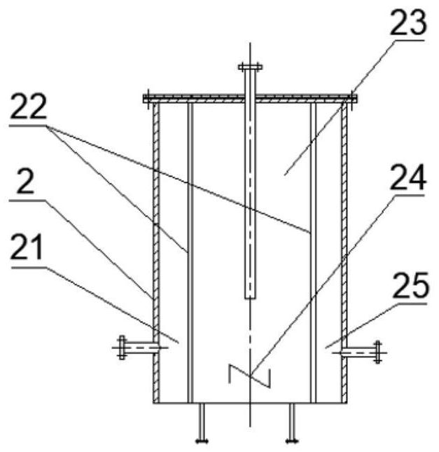 Low-nitrogen emission submerged combustion type gasifier