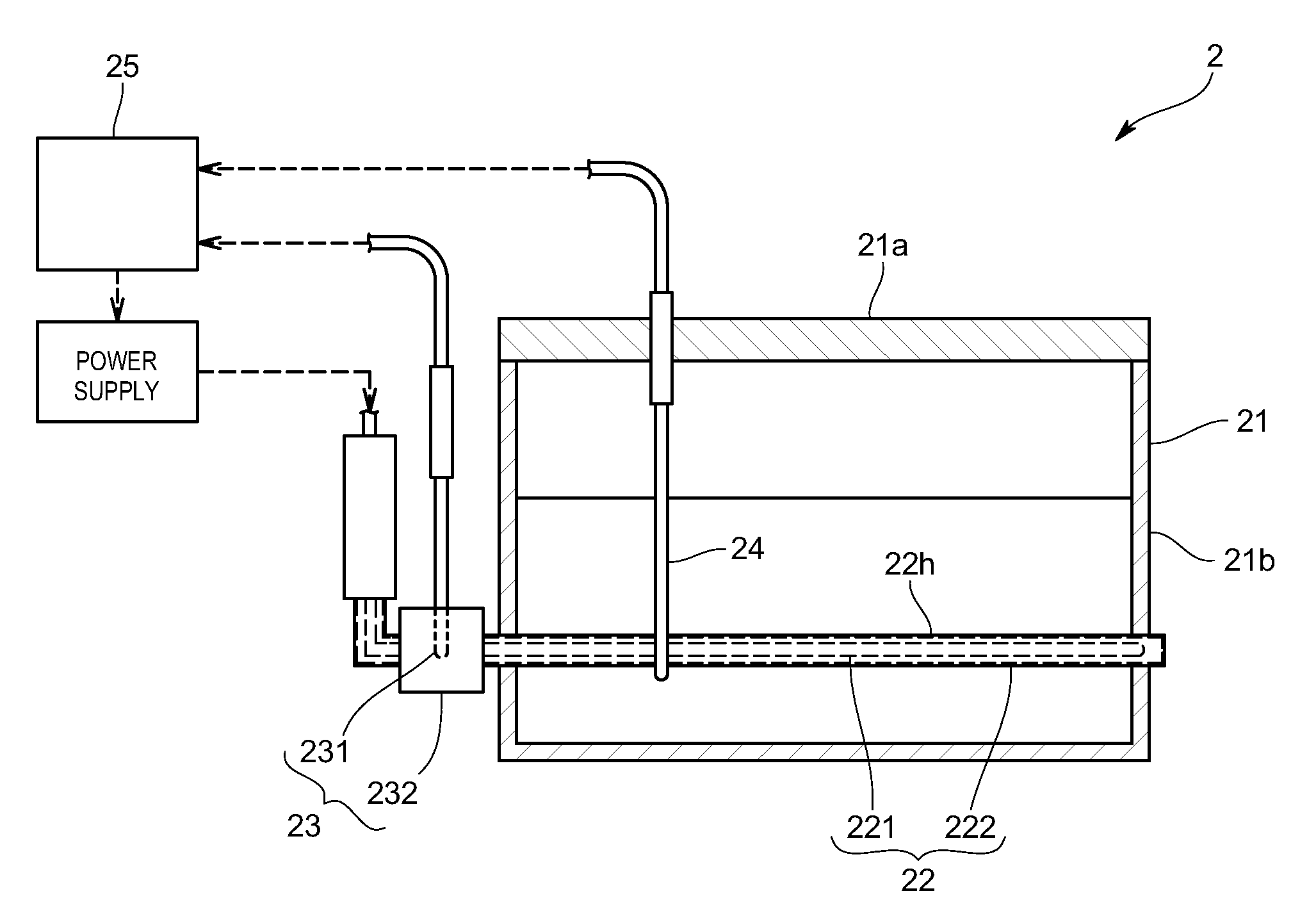 Liquid sample heating vaporizer