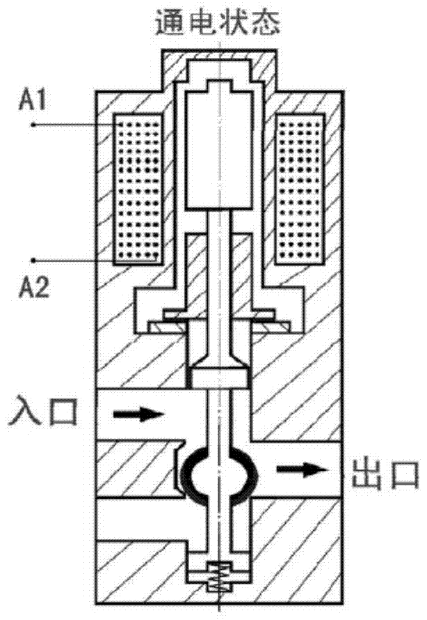 DC solenoid valve with integrated circuit type high and low level conversion circuit