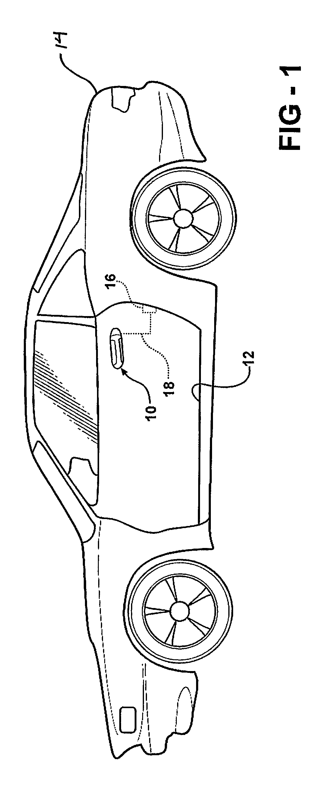 Rotary locking mechanism for outside vehicle door handle