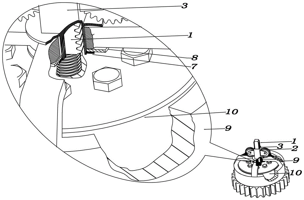 Mounting and positioning tool and mounting and positioning method for rear oil seal of engine crankshaft