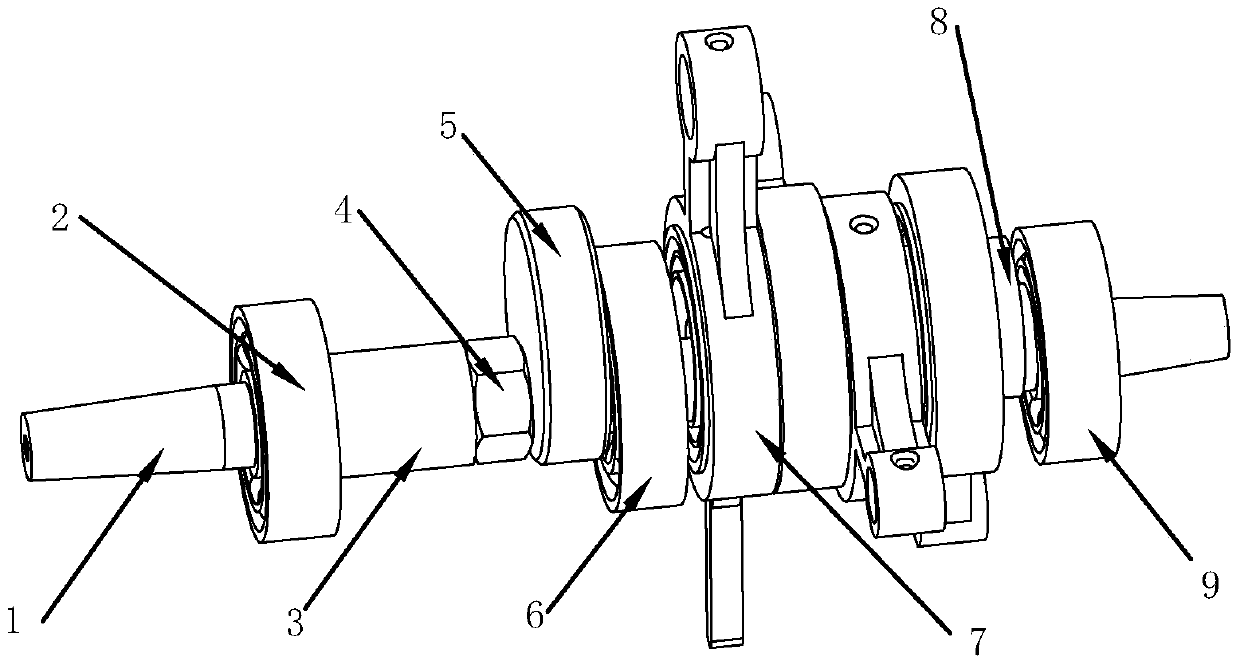 Gas compression device of multistage gas compressor