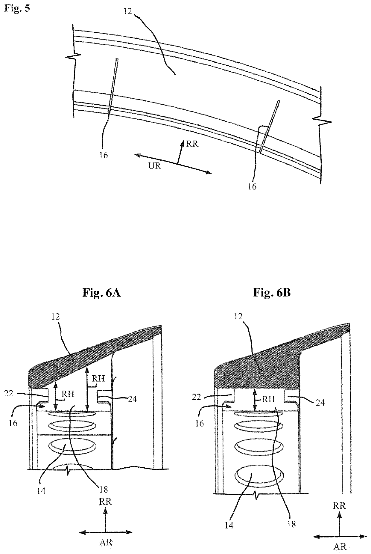 Positioning element with recesses for a guide vane arrangement