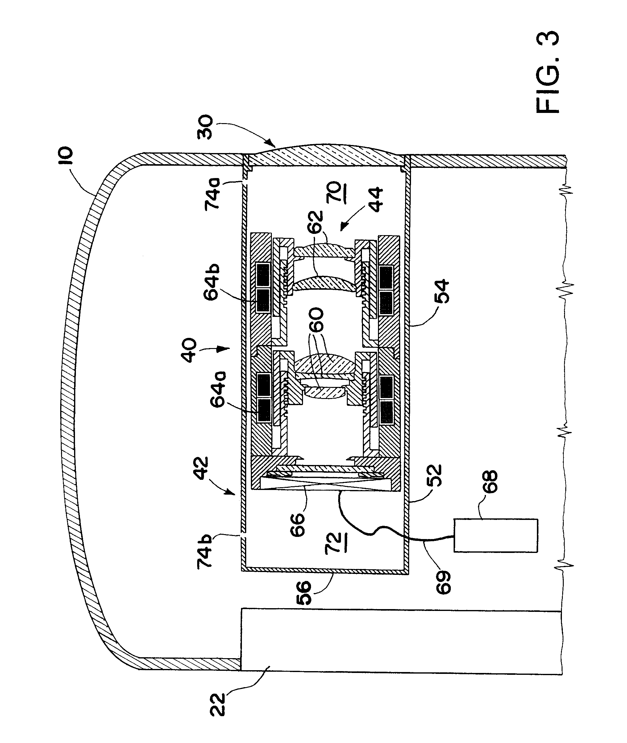 Shock damping of optical lens components