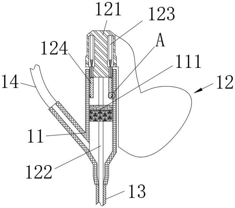 Abdominal cavity puncture catheterization drainage device