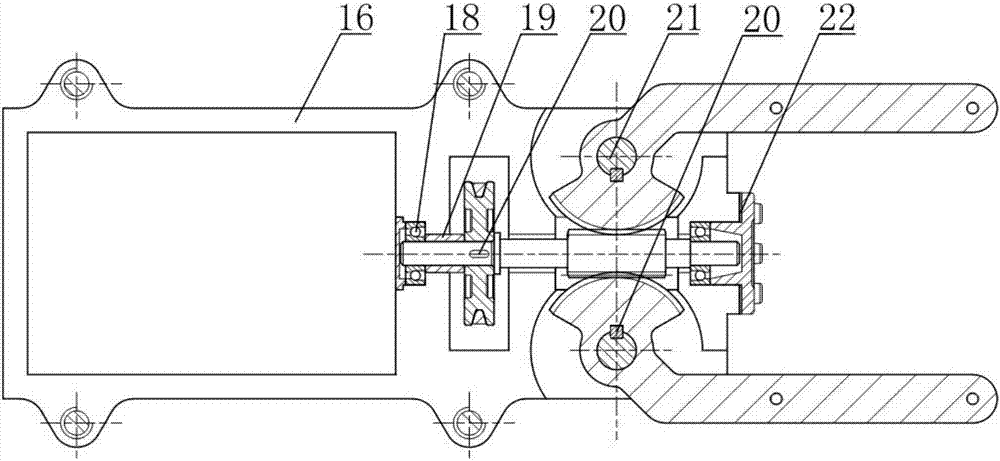 Shock-absorbing clamping device for robot and intelligent box carrying method based on device