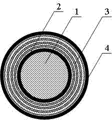 Plastic base paper composite pipe