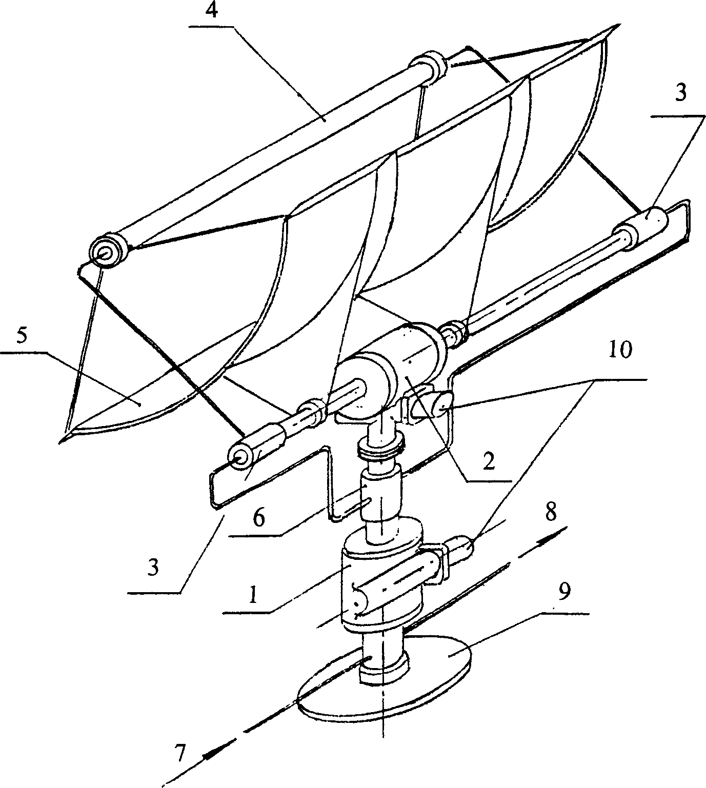Method and device for automatic tracking sun according to time controlled