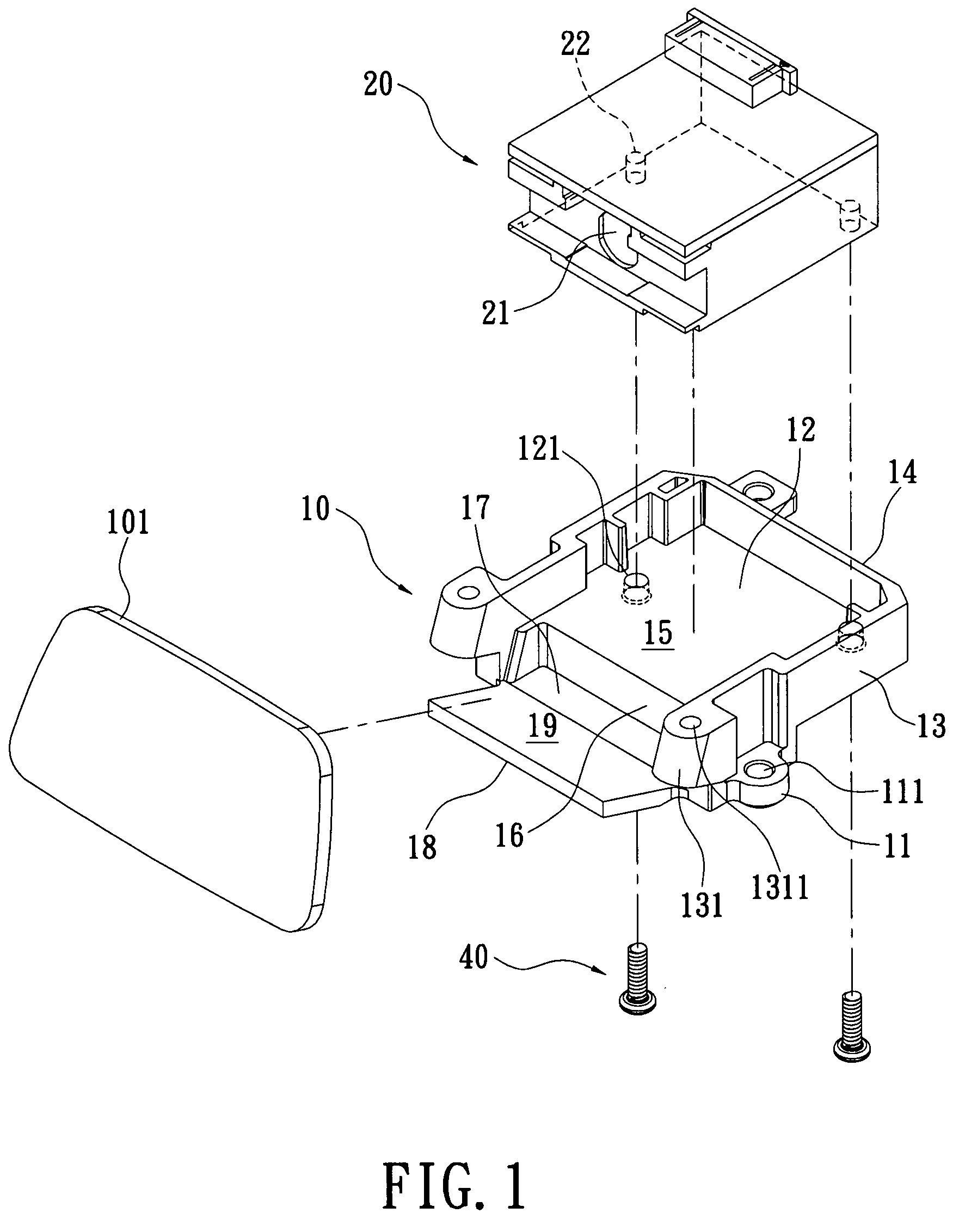 Scan module support and electronic device thereof