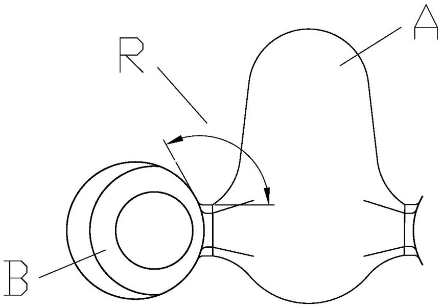 A crankshaft riser method that is easy to fall off and requires no grinding