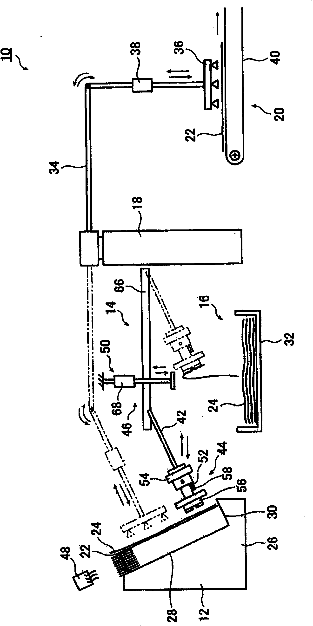 Slip sheet removing device, plate taking device and its method