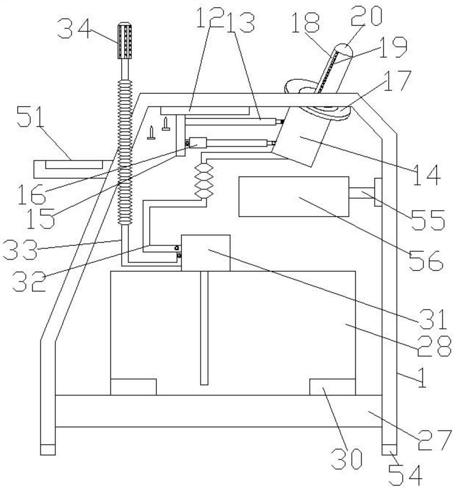 Gynecological flushing auxiliary vehicle