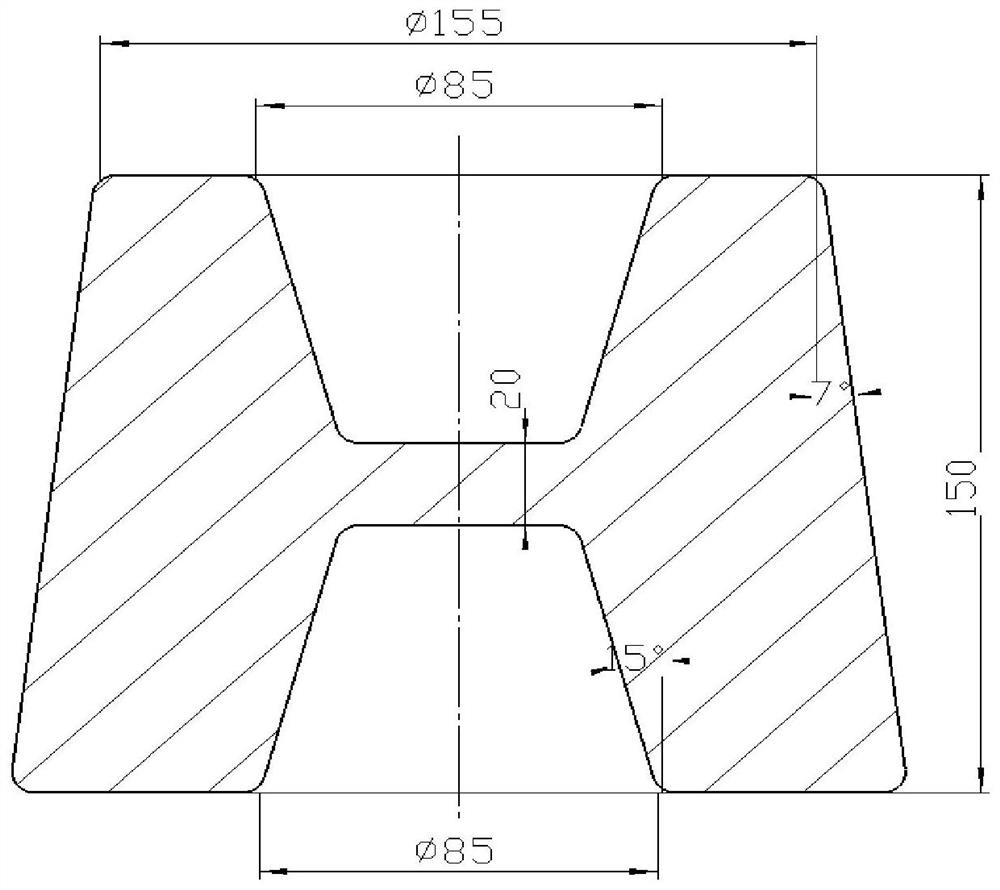 A kind of gh4163 annular forging die forging method