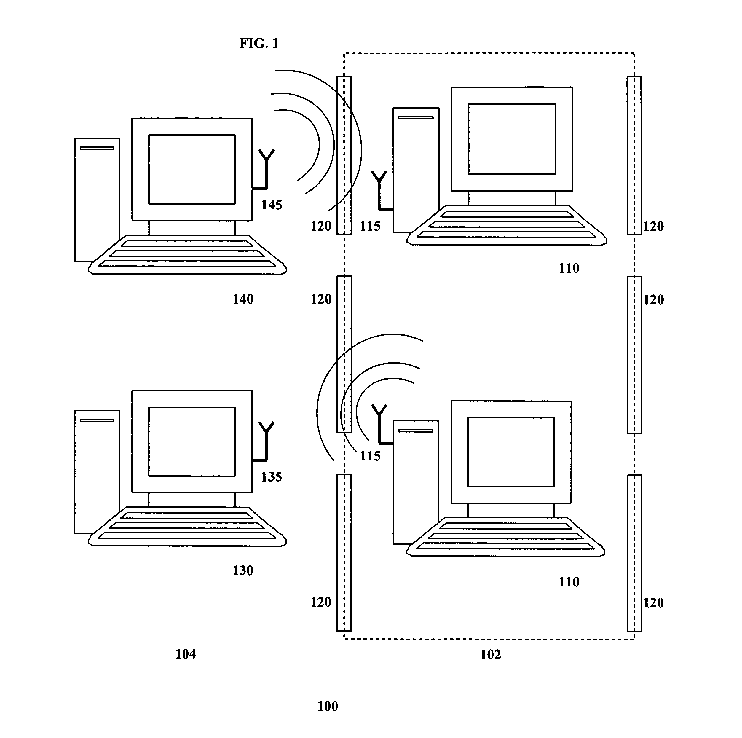 Wireless network shielding system and method