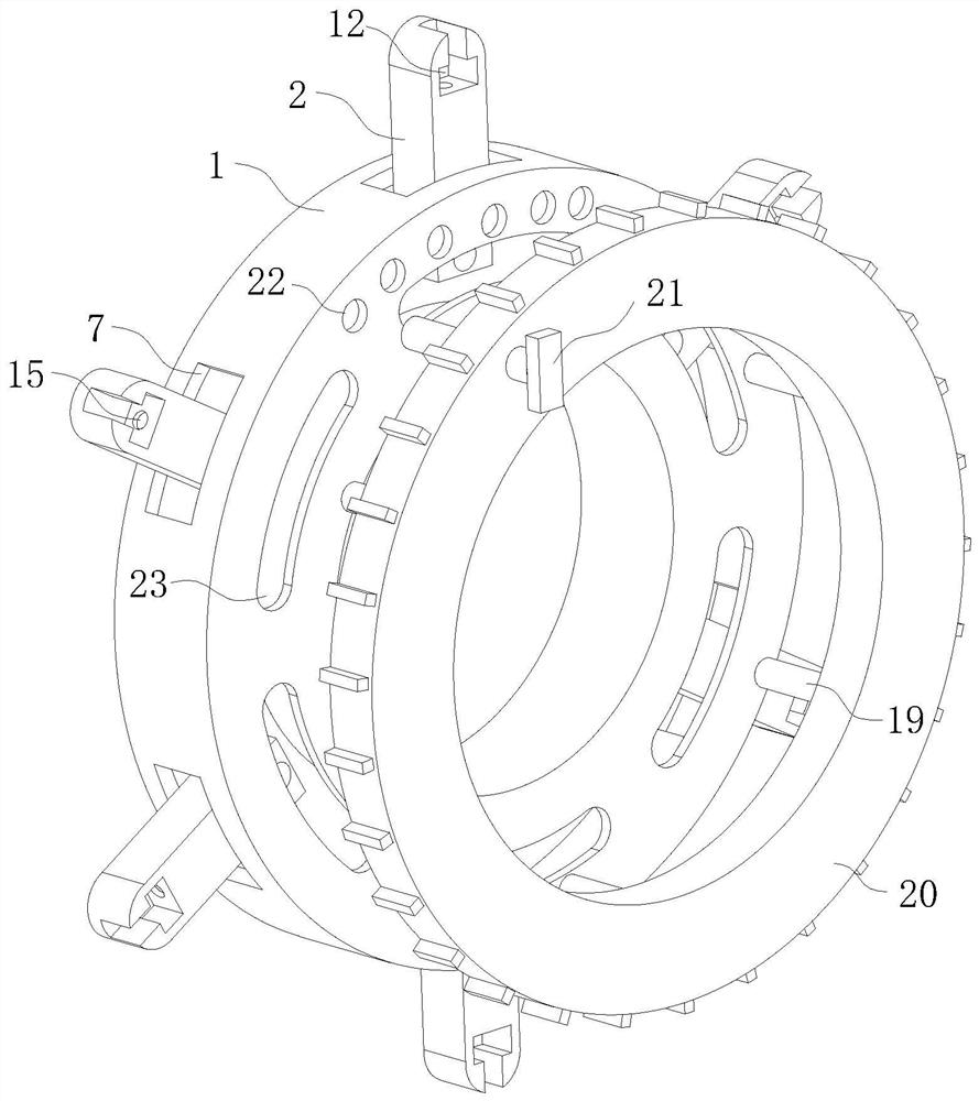 Direct-current permanent magnet motor iron core