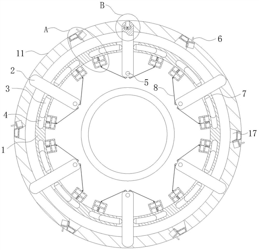 Direct-current permanent magnet motor iron core