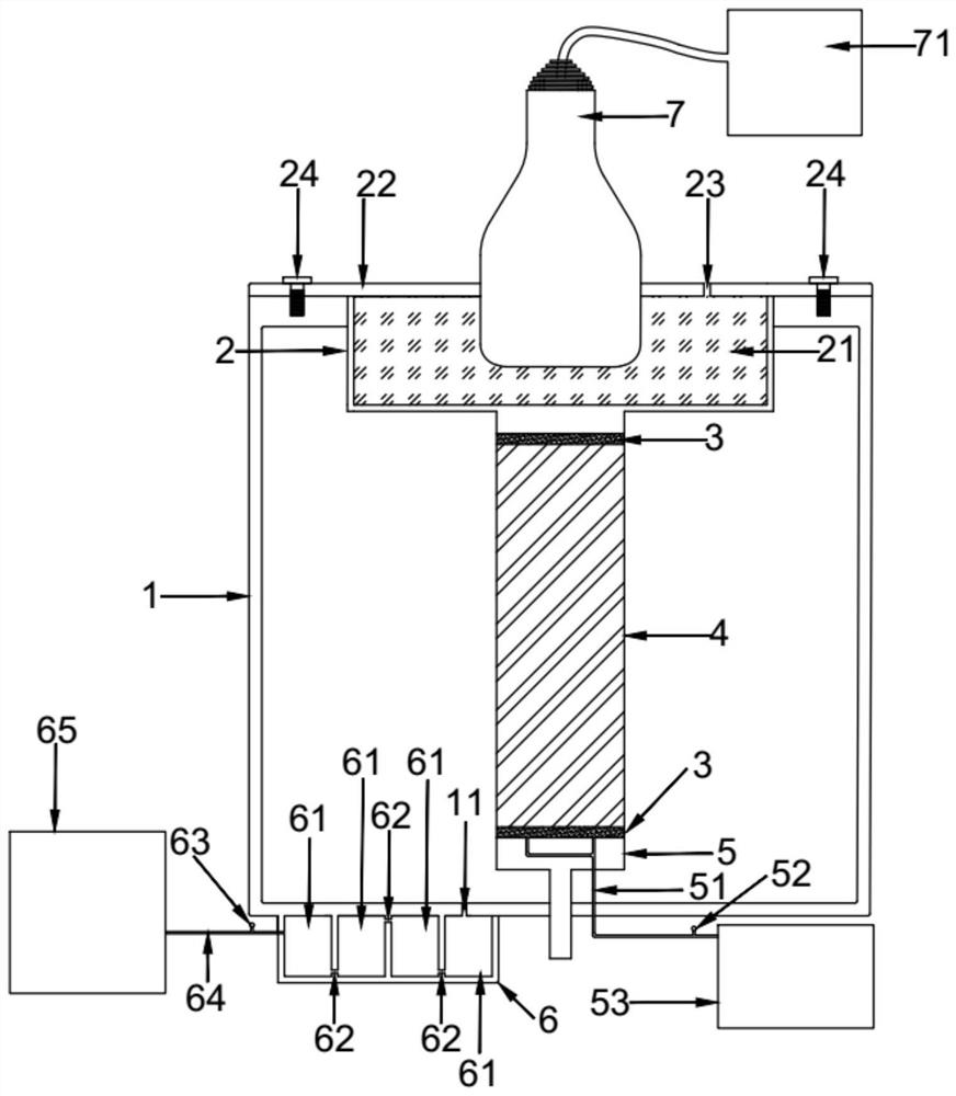 A device suitable for acoustic triaxial test and its implementation method