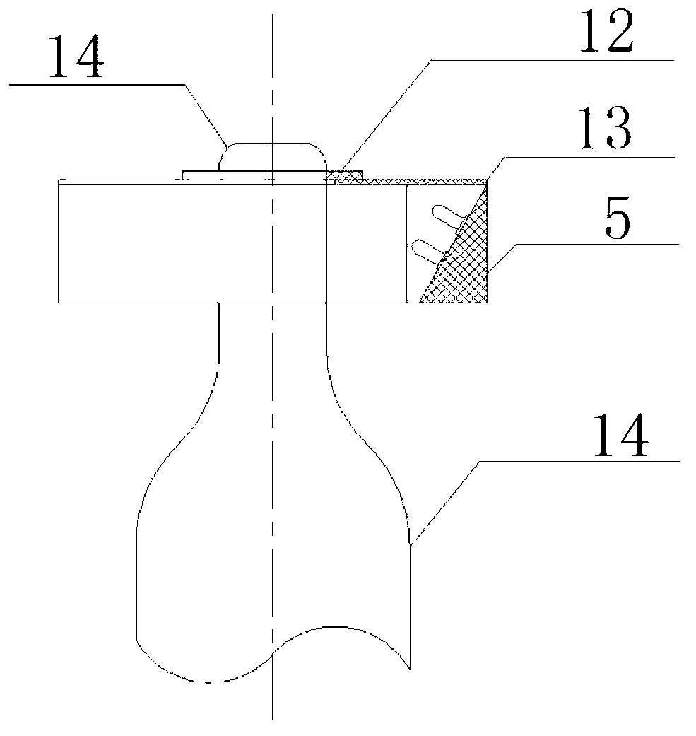 Device and method for measuring internal and external diameters of transparent glass bottleneck based on machine vision