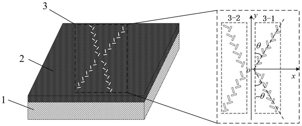 Tunable directional generation on-chip diffraction-free beam device and implementation method thereof