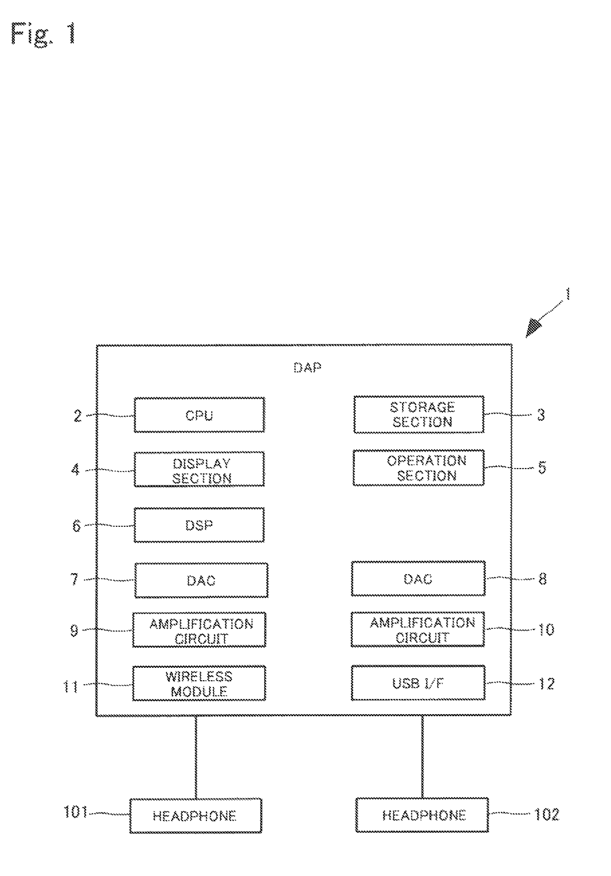 Music reproducing device with first and second D/A converters for converting audio signals prior to inversion