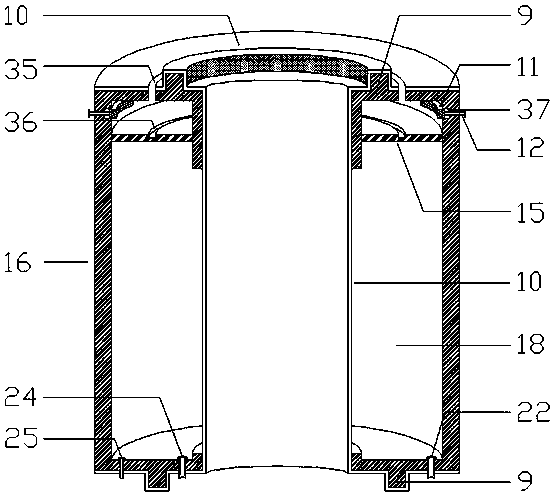 Triaxial rheological experimental device for tailings materials