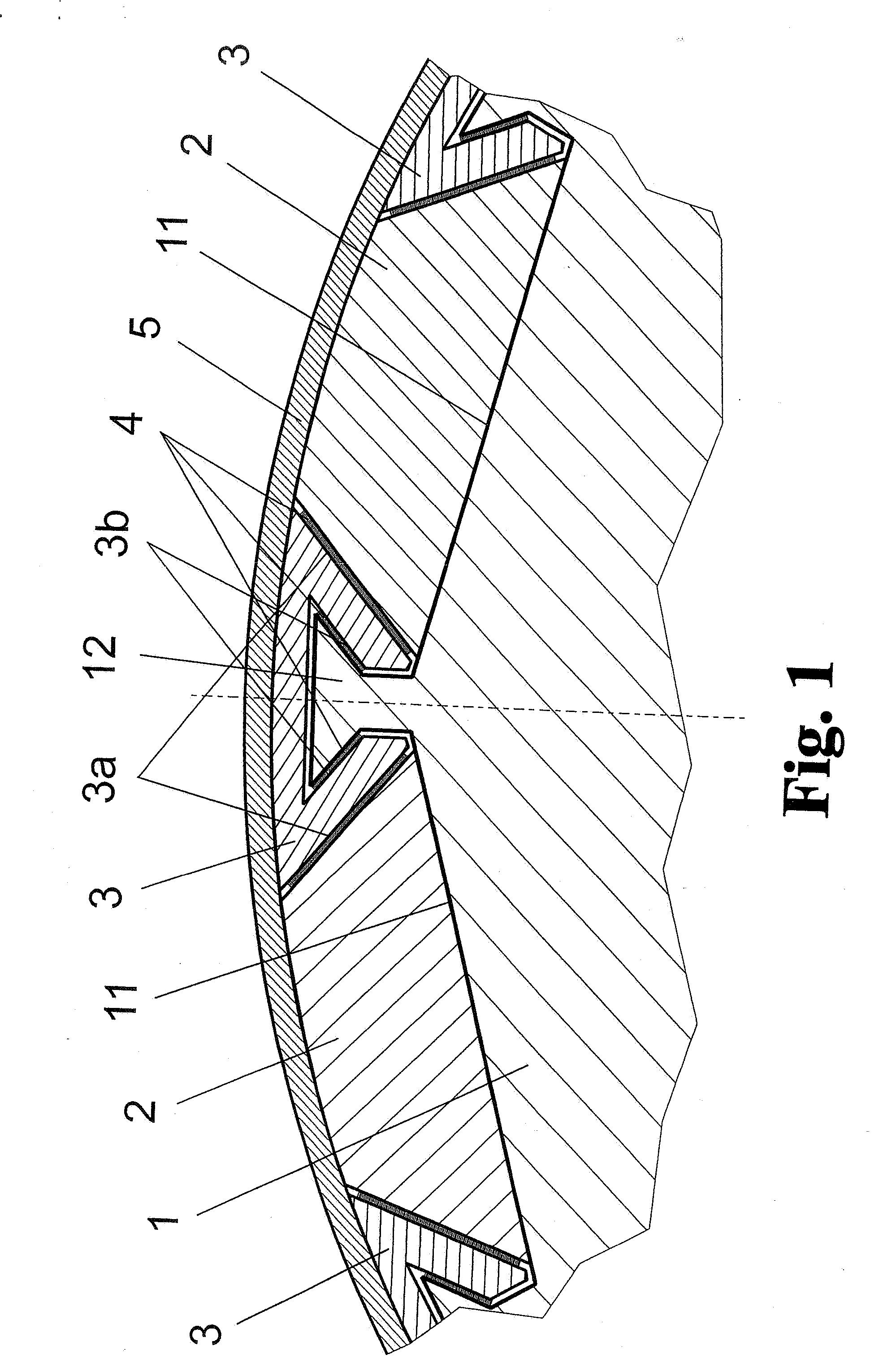 Arrangement for fastening permanent magnets to rapidly rotating rotors of electric machines
