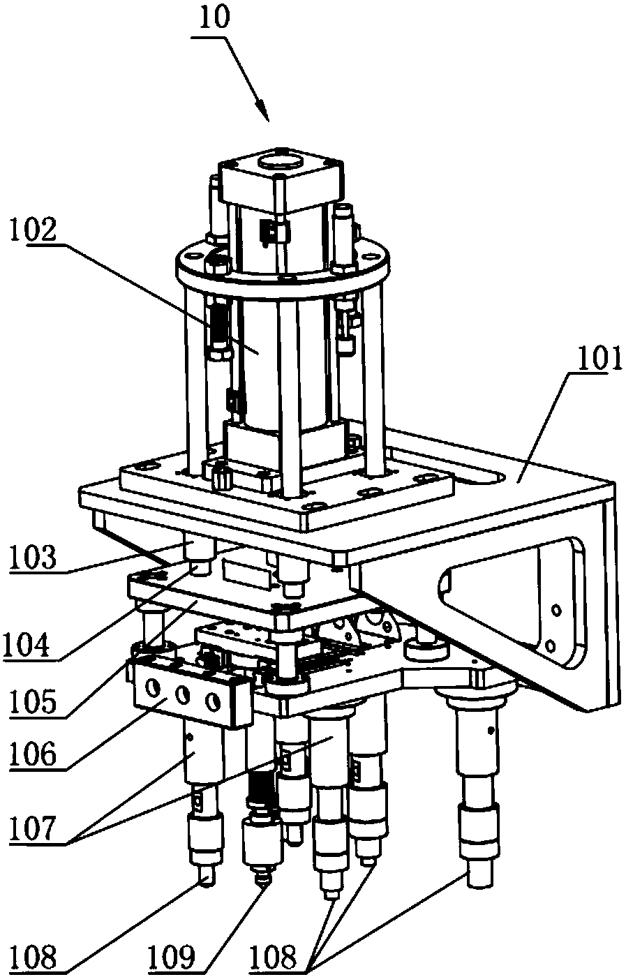 Comprehensive testing device for automobile gear-box