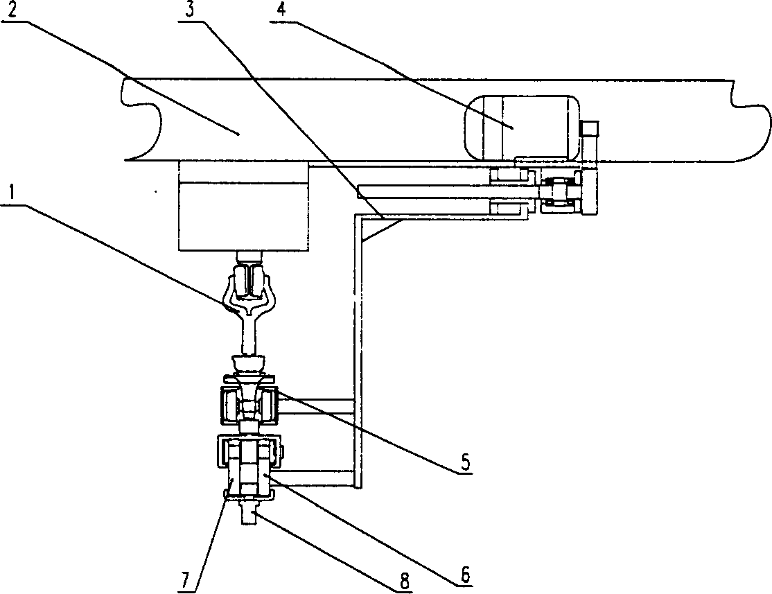 Translating unit of deposit type conveyor