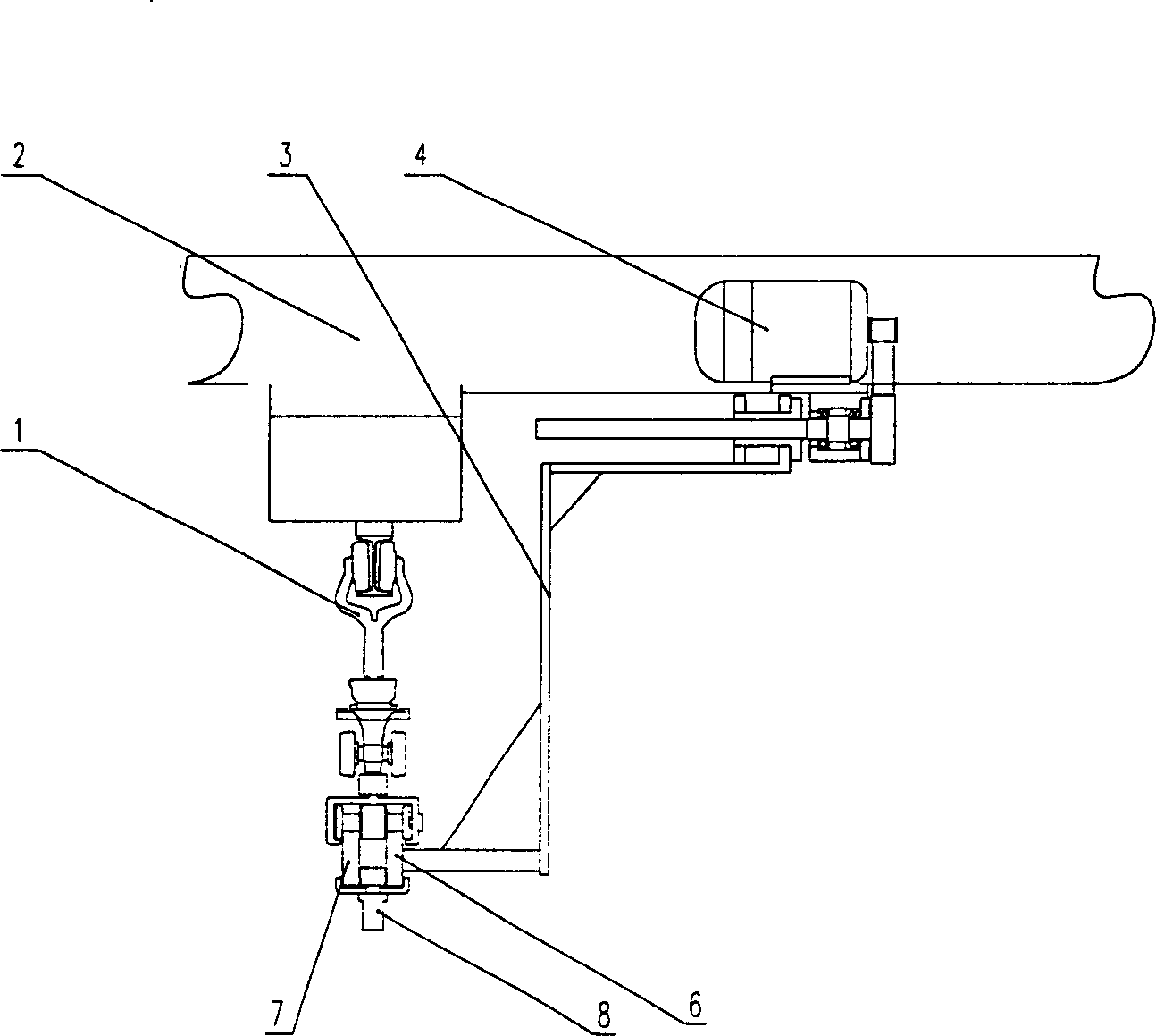 Translating unit of deposit type conveyor