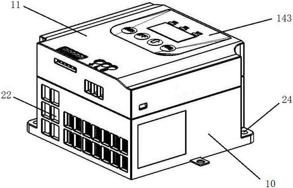 Integrated energy-saving motor with single-phase input and three-phase output function