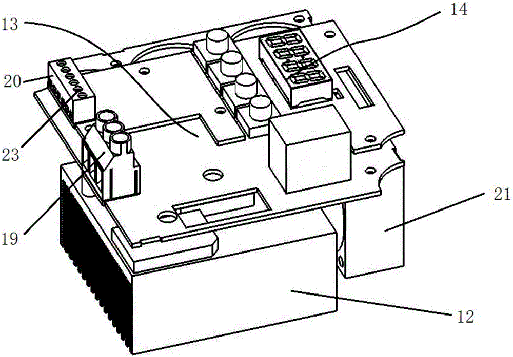 Integrated energy-saving motor with single-phase input and three-phase output function