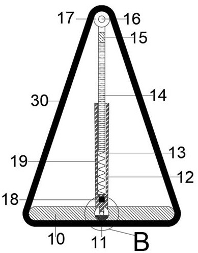 Construction road fence with automatic righting function