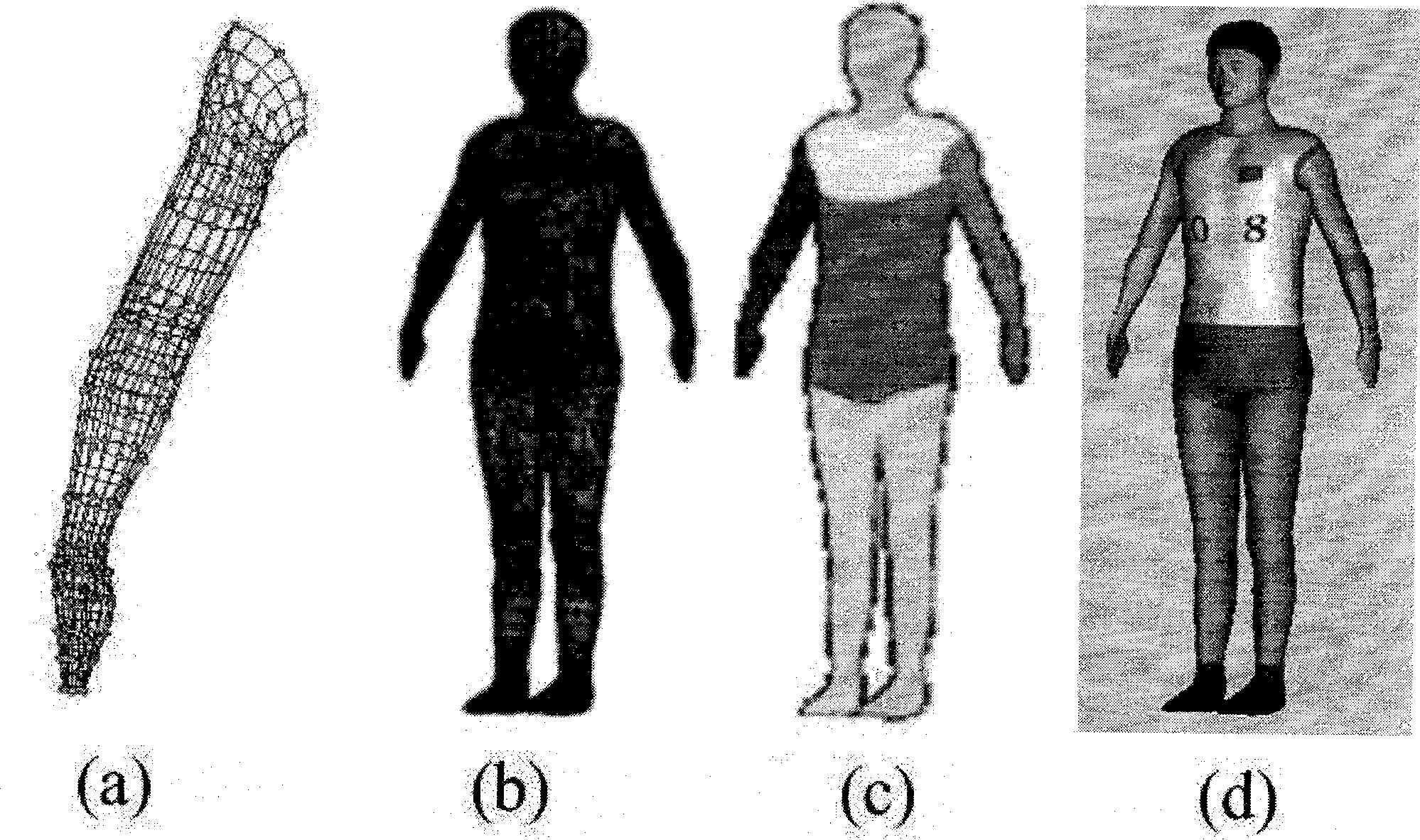 Human body animation process directly driven by movement capturing data based on semantic model