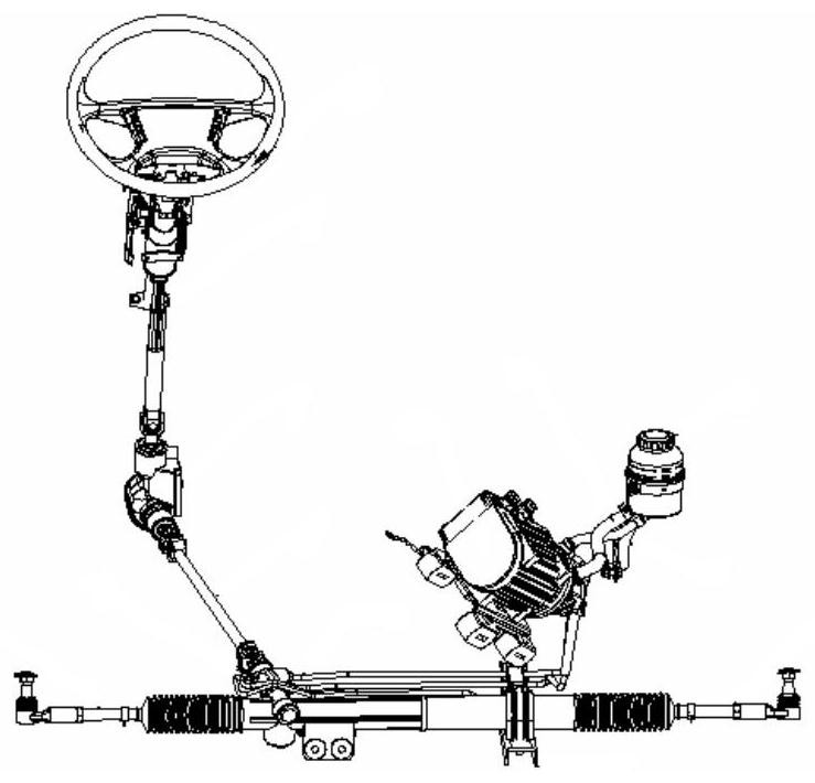 Steering system of new energy commercial vehicle