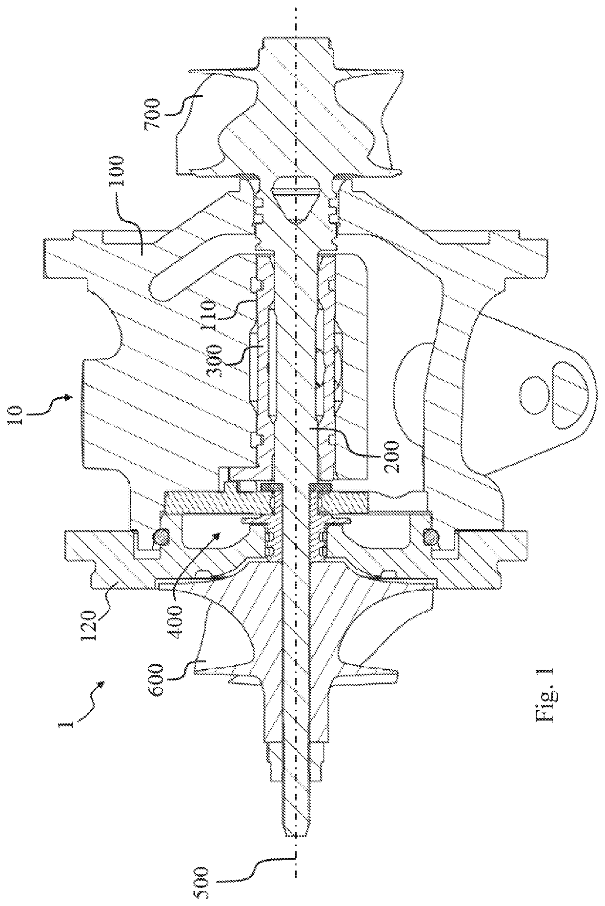 Bearing unit for a turbocharger rotor