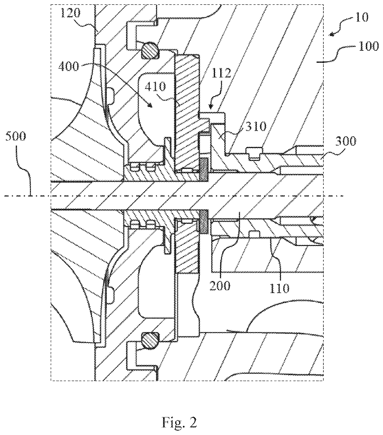 Bearing unit for a turbocharger rotor