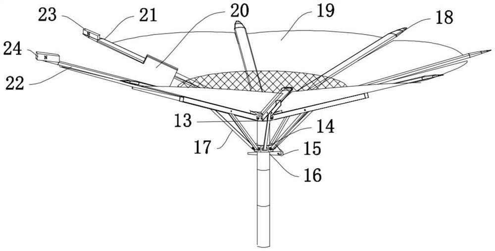 Magnetic attraction supporting one-way conduction type scarab trapping and killing device